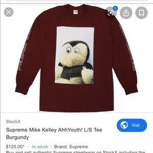Mike Kelley/Supreme Ahh…Youth! L/S Tee... Burgundy